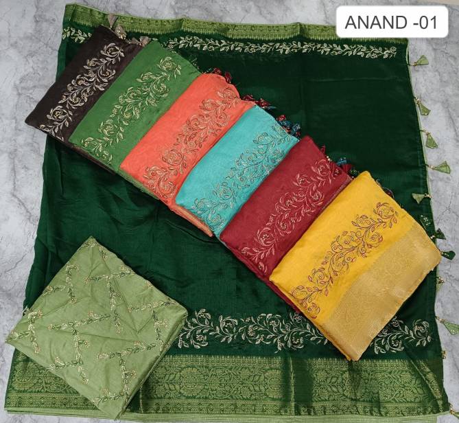 Anand 01 Kalpatru Spun Cotton Work Designer Sarees Wholesale Price In Surat